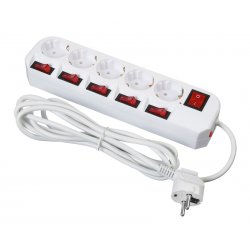 Сетевой фильтр Buro 500SH-3-SW-W 3м (5 розеток) белый